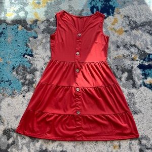 Flowy mid-length dress. Has pockets. Used once. Purchased on Amazon. Size medium